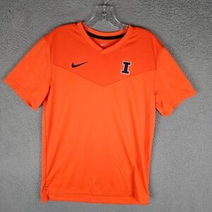 Illinois Fighting Shirt Mens Med Orange On Field Nike NCAA Basketball On Field